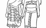 Adat Baju Mewarnai Pakaian Anak Sketsa Barat Sumatera Menggambar Tk Tradisional Melayu Modis Provinsi Utara Cantik sketch template