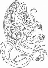 Celtic Dragon Coloring Pages Commish Drawings Designs Knot Deviantart Dragons Animals Knotwork Traditional Printable Getcolorings Colouring Patterns sketch template