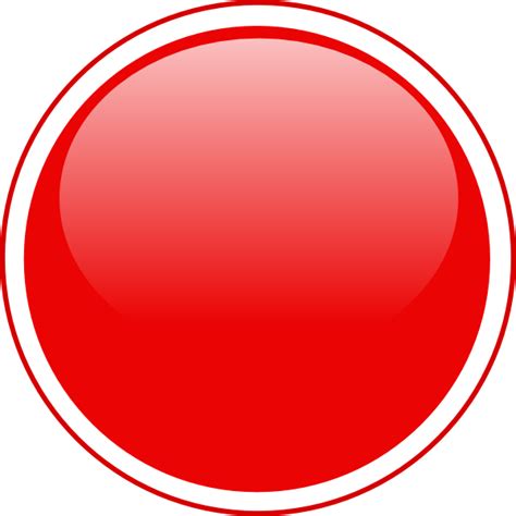 glossy red icon button clip art  clkercom vector clip art