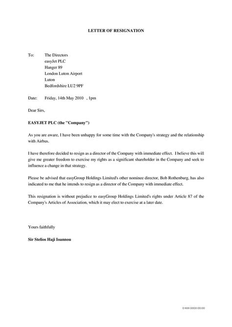sample resignation letter unhappy  management teguhdita