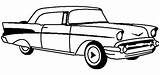 Chevy Bel Coloring Air 1955 Template sketch template