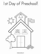 Coloring Preschool 1st Visit Twistynoodle First Pages Kindergarten sketch template