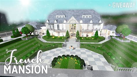 roblox bloxburg french mansion giveaway youtube