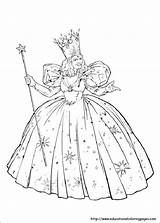Coloring Wizard Oz Pages Witch Kids Color Glinda Scarlet Wicked Printable Drawing Good Dorothy Print Sheets West Glenda Book Munchkins sketch template