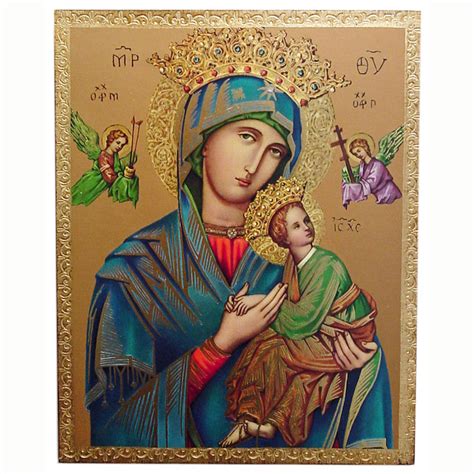 lady  perpetual  icon  gold leaf mater dei imports