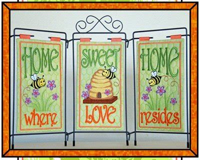 home sweet home table top display set   patterns  dvd  janine babich design