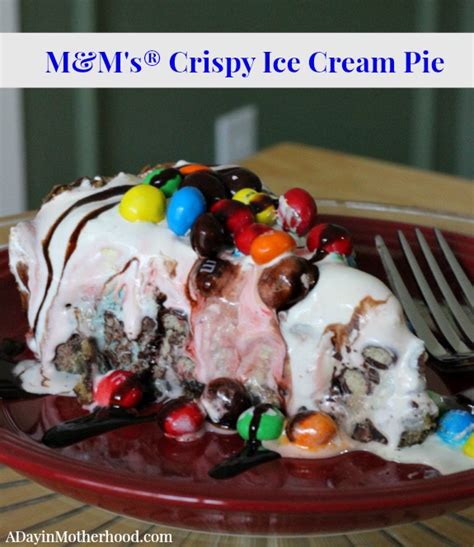 Mandm S® Crispy Ice Cream Pie Recipe