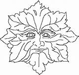Man Green Pages Wood Colouring Coloring Drawings Patterns Burning Template Carving Greenman Kids Pattern Digi Stamps Printable Kleurplaten Color Greenmen sketch template