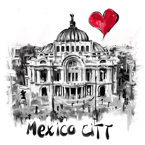 I Love Mexico City Digital Art By Sladjana Lazarevic Fine Art America
