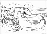 Mcqueen Cars Disney Lightning Pages Coloring Color Online Print sketch template