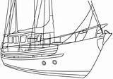 Vela Barche Stampare Peschereccio Motore sketch template