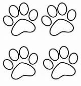 Paw Prints Color Find Activity Fun sketch template