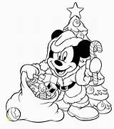 Coloring Christmas Pages Mickeys Mickey Mouse Santa Disney Divyajanani sketch template