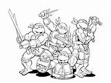 Ninja Coloring Turtles Pages Mutant Teenage Printable sketch template