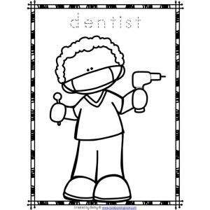 toddler coloring pages  community helper lautigamu