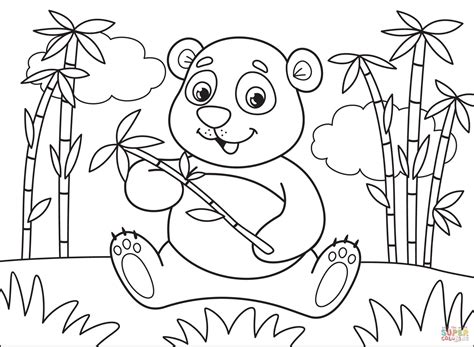 panda coloring page  printable coloring pages