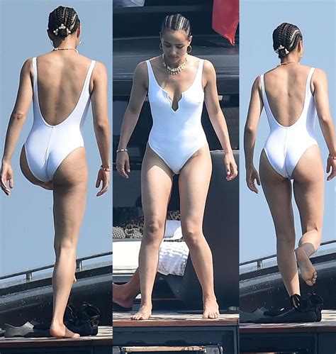 nathalie emmanuel s fat butt in a swimsuit candid in