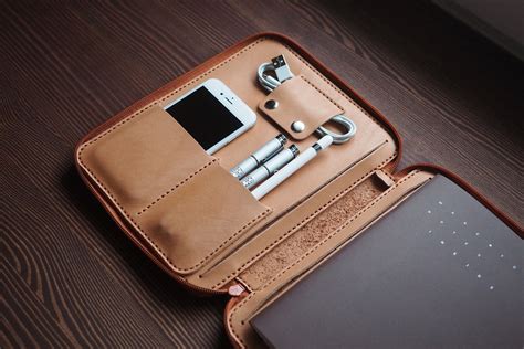 ipad mini leather case personalized zipper leather folio etsy