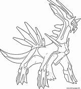 Coloring Dialga Pages Generation Printable Print sketch template