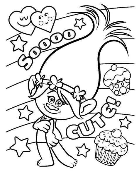 pin  coloring fun  trolls  disney coloring pages poppy