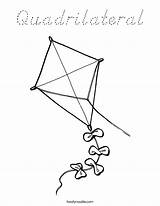 Quadrilateral Kites sketch template