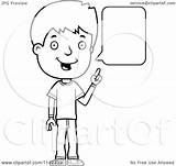 Talking Boy Cartoon Clipart Coloring Teenage Boys Adolescent Pages Colouring Cory Thoman Outlined Vector Allowed 2021 Search sketch template