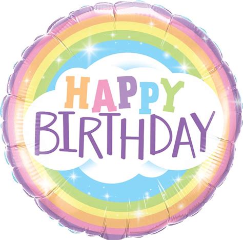 rainbow party supplies happy birthday rainbow cm foil balloon