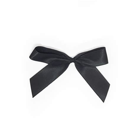 satin gift bows cm black