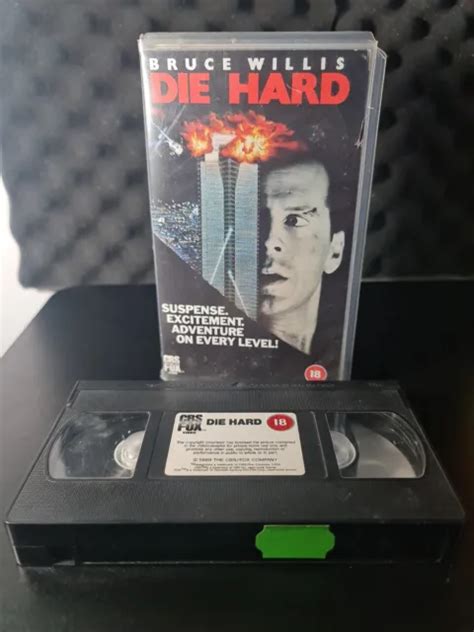 Die Hard Cbs Fox Vhs Pal Bruce Willis Action Video Movie £7 99