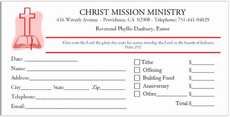 offering envelope template elegant custom printed tithes