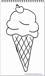 Ice Coloring Cream Drawing Pdf sketch template