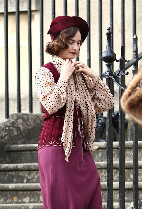lily james on the set of the pursuit of love in bath 02 gotceleb