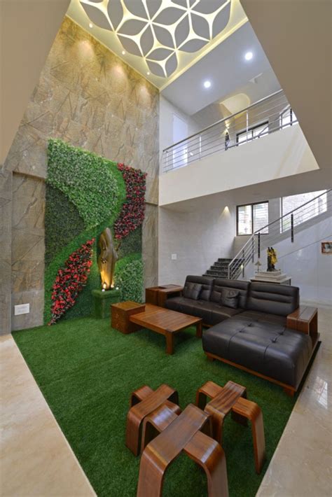 high  bungalow lonavala  ais designs homify ceiling design living room home ceiling