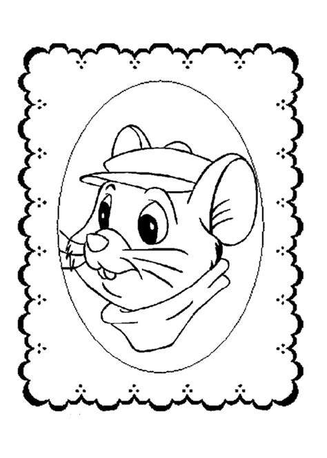 bernard  bianca coloring pages  children  rescuers kids