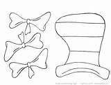 Hat Cat Seuss Dr Printable Coloring Diy Pattern Pages Template Bow Tie Prop Activities Clipart Designdazzle Bowtie Crafts Cut Print sketch template