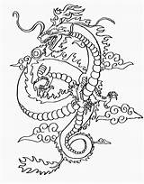 Dragon Chinese Outline Coloring Pages Printable China Ancient Scalebound Drawings Deviantart Print Popular Getdrawings sketch template