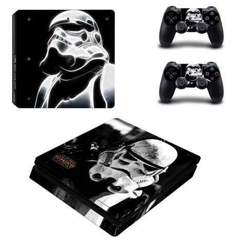 star wars ps slim skin sticker  sony playstation  console   controllers ps slim