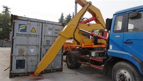 titan side loader forklift load   load   foot container side