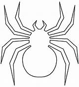 Spider Template Templates Outline Drawing Outlines Halloween Line Shape Animal Pages Spiderman Crafts Coloring Colouring Simple Printable Cut Easy Drawings sketch template