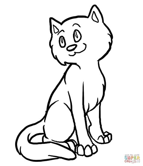 cartoon cat coloring pages  coloring page