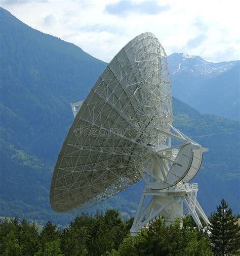 parabolic antenna stock photo image
