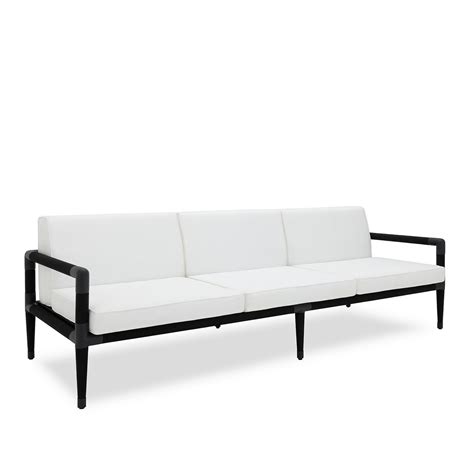 marina 3 seat sofa black