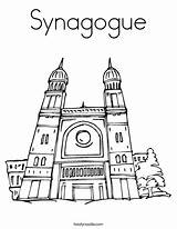Coloring Wag Synagogue Jewish sketch template