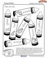 Worksheets Crayon Kindergarten Color Colors Coloring Visit Preschoolers Words sketch template
