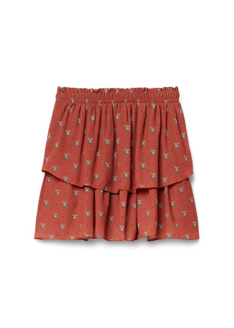 printed layer skirt costes fashion mode stijl gelaagde rok minirok