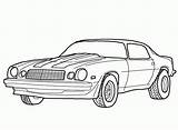 Coloring Camaro Chevy Pages Clipart Z28 Sketch Library Template Clip sketch template