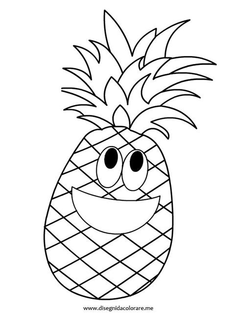 pineapple coloring page preschool pinterest