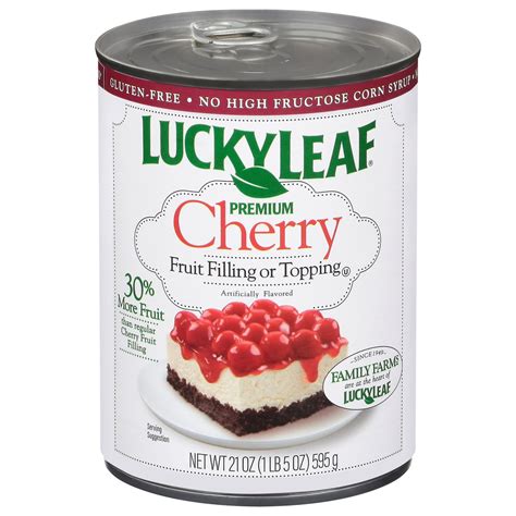 lucky leaf premium cherry pie filling and topping shop pie filling at h e b