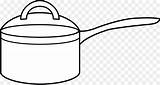 Pot Cooking Coloring Drawing Pots Sheet Book Template Cookware Pans sketch template