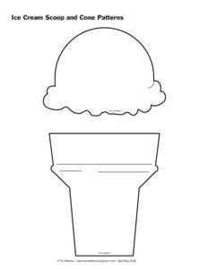 ice cream cone pattern template cone template birthday board